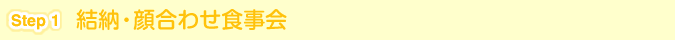 [Step 1]結納・顔合わせ食事会